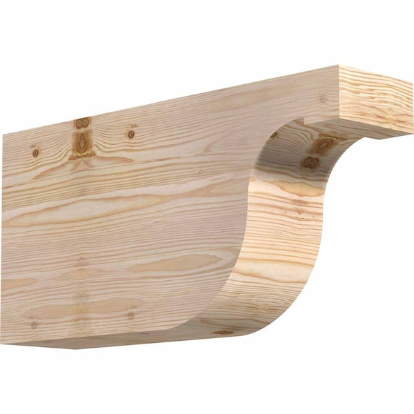 Ekena Millwork Del Monte Smooth Rafter Tail, Douglas Fir, 5 1/2"W x 12"H x 24"L RFT06X12X24DEL00SDF - main